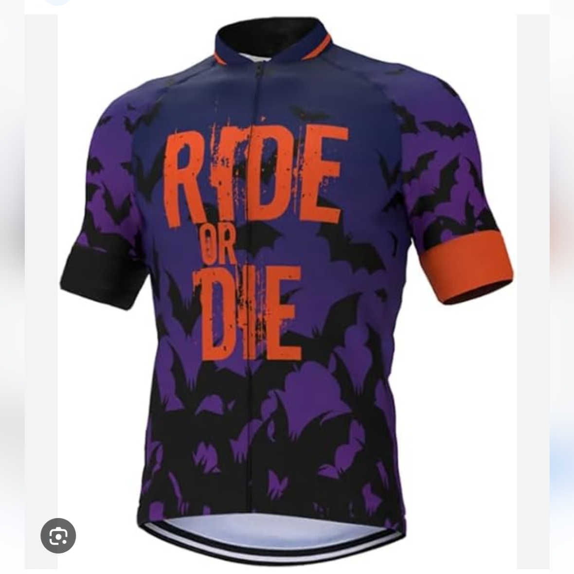 Men's Cycle-Run Ride Or Die Full Zip W/3 Rear Pockets C3